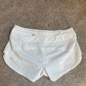 lulu white shorts